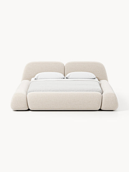 Wolvara Bouclé Upholstered Bed