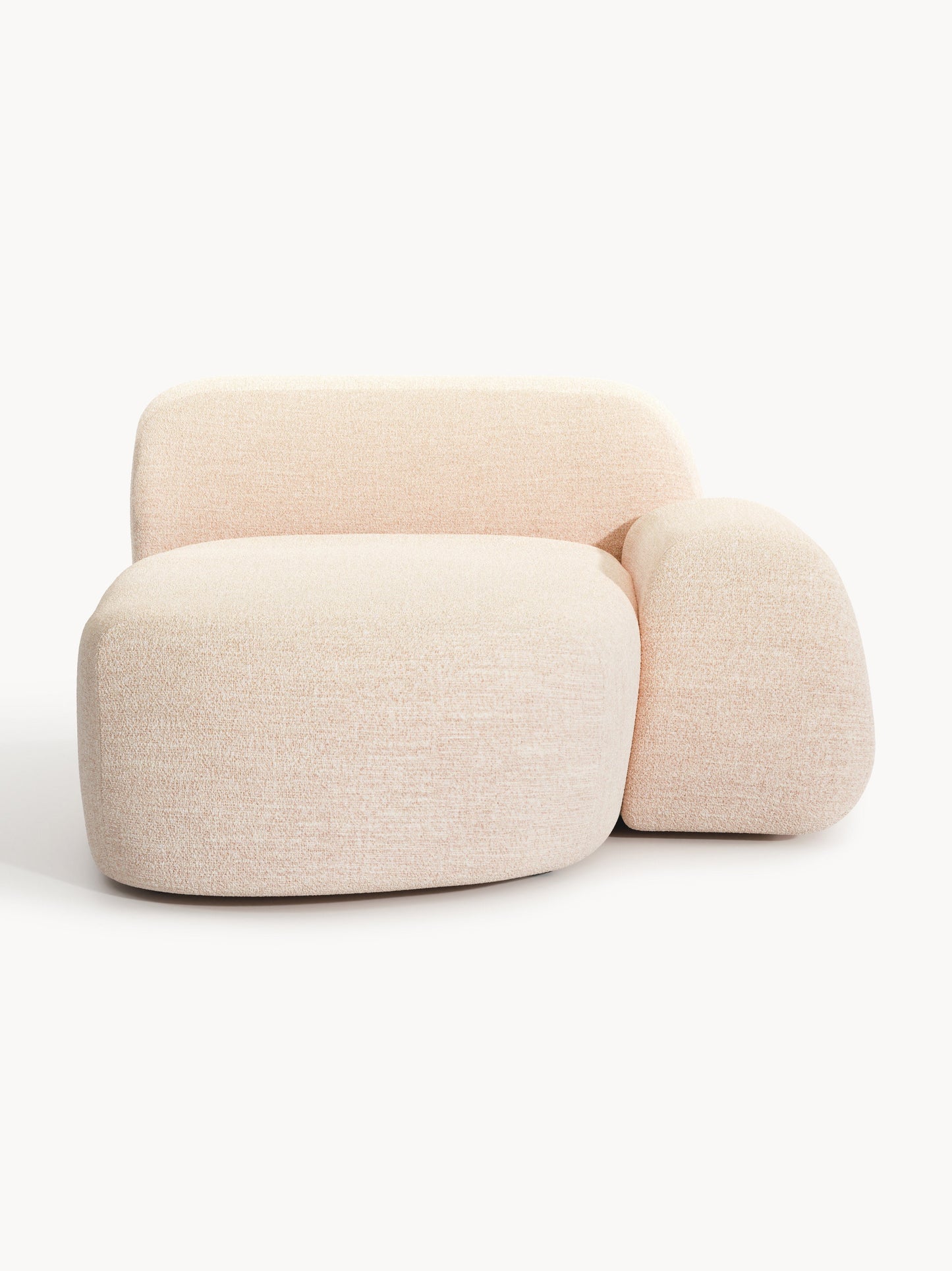 Wolvara Chaise Corner Module in Bouclé