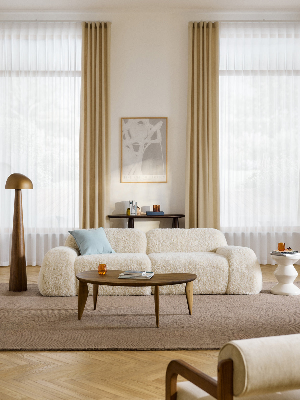 Wolvara Corner Module in Teddy