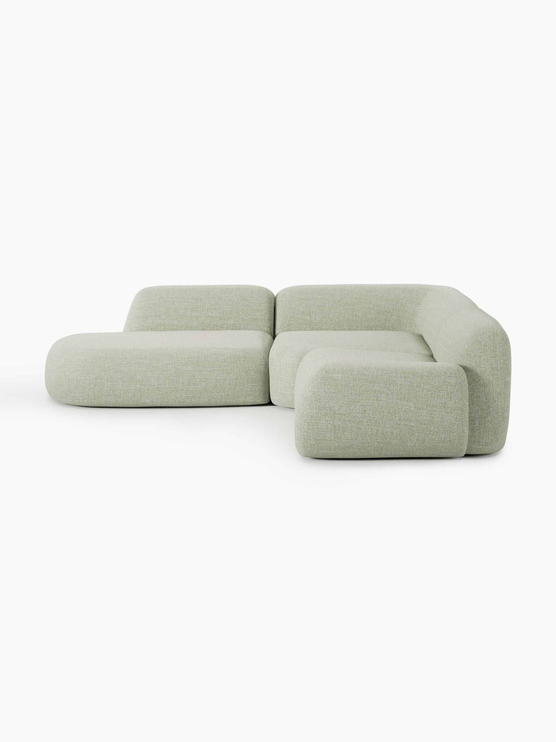 Wolvara Modular Bouclé Corner Sofa with Chaise Longue (4-Seater)