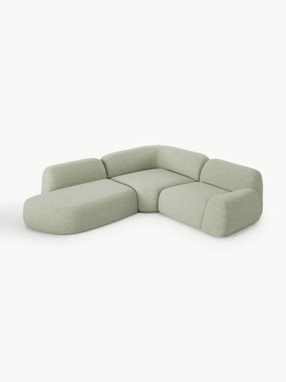 Wolvara Modular Bouclé Corner Sofa with Chaise Longue (4-Seater)