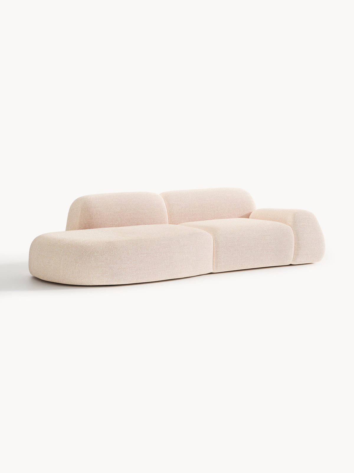 Wolvara Modular Chaise in Bouclé (3-Seater)