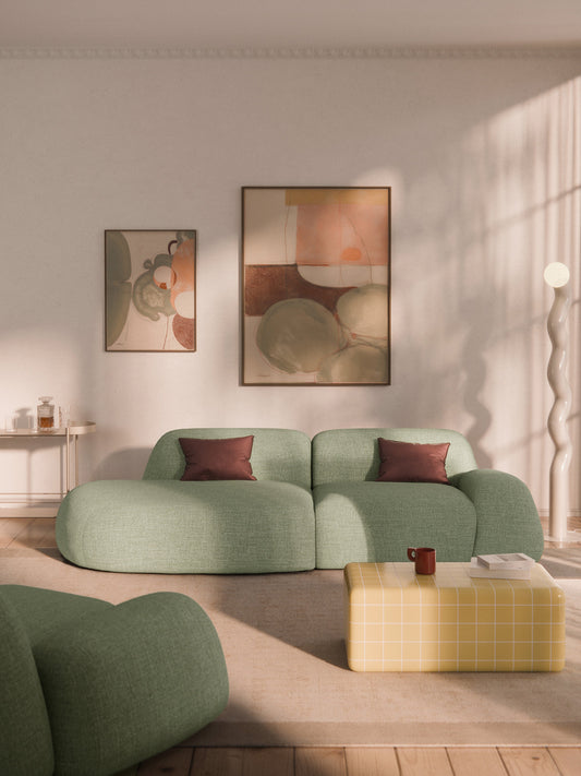Wolvara Modular Chaise in Bouclé (3-Seater)
