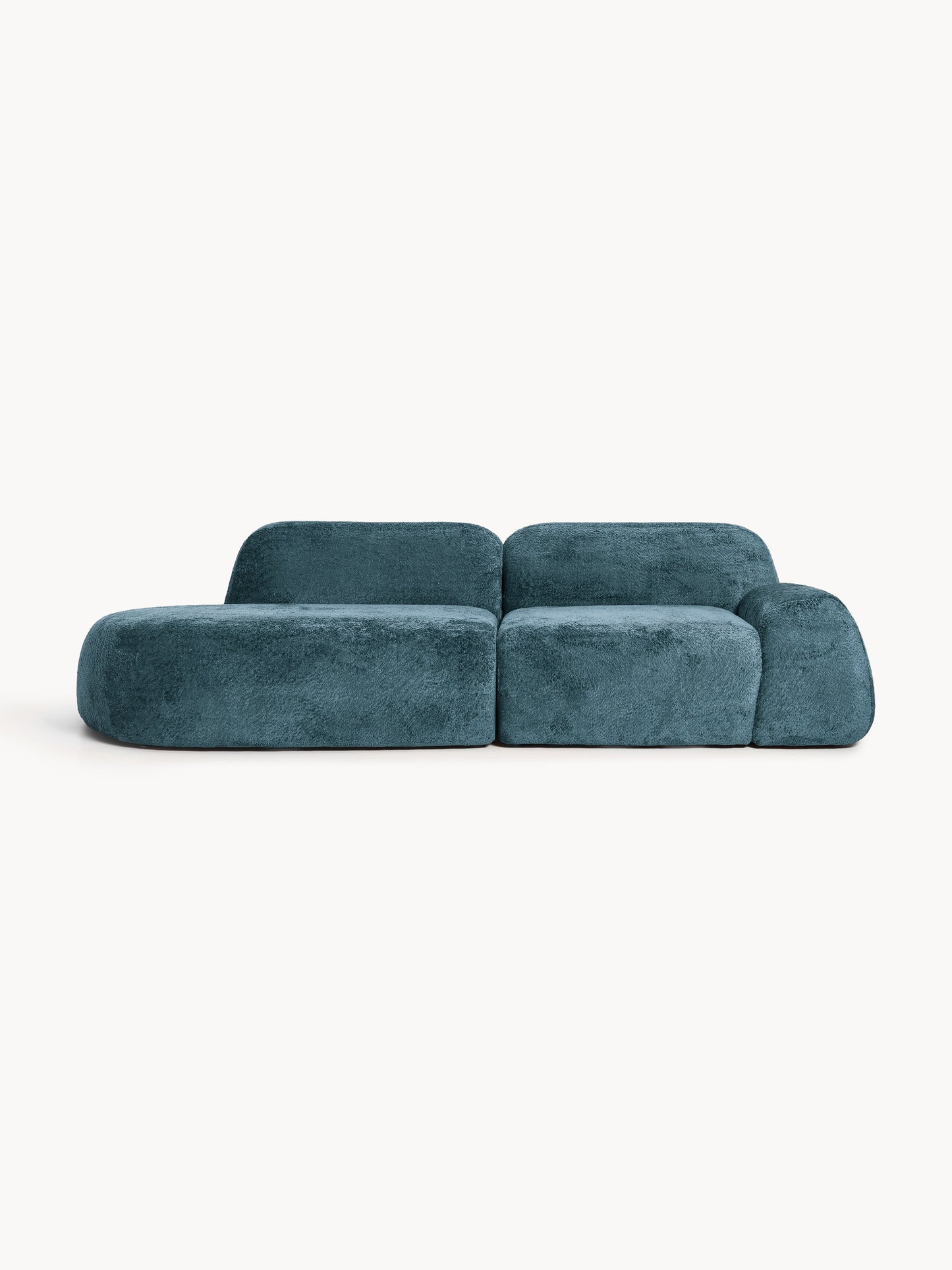 Wolvara Modular Chaise in Teddy Bouclé (3-Seater)