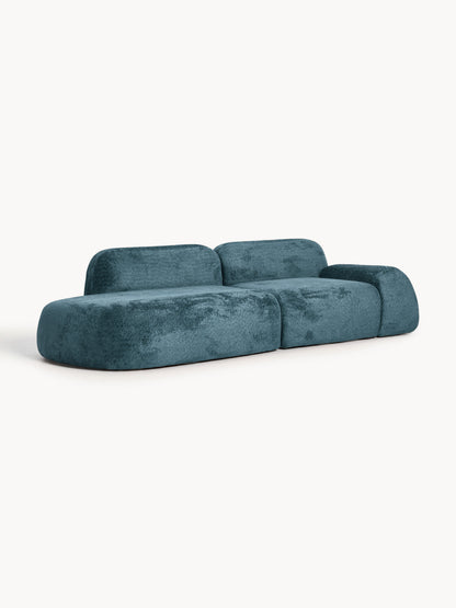 Wolvara Modular Chaise in Teddy Bouclé (3-Seater)