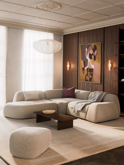 Wolvara Modular Corner Sofa with Chaise Longue (4-Seater)