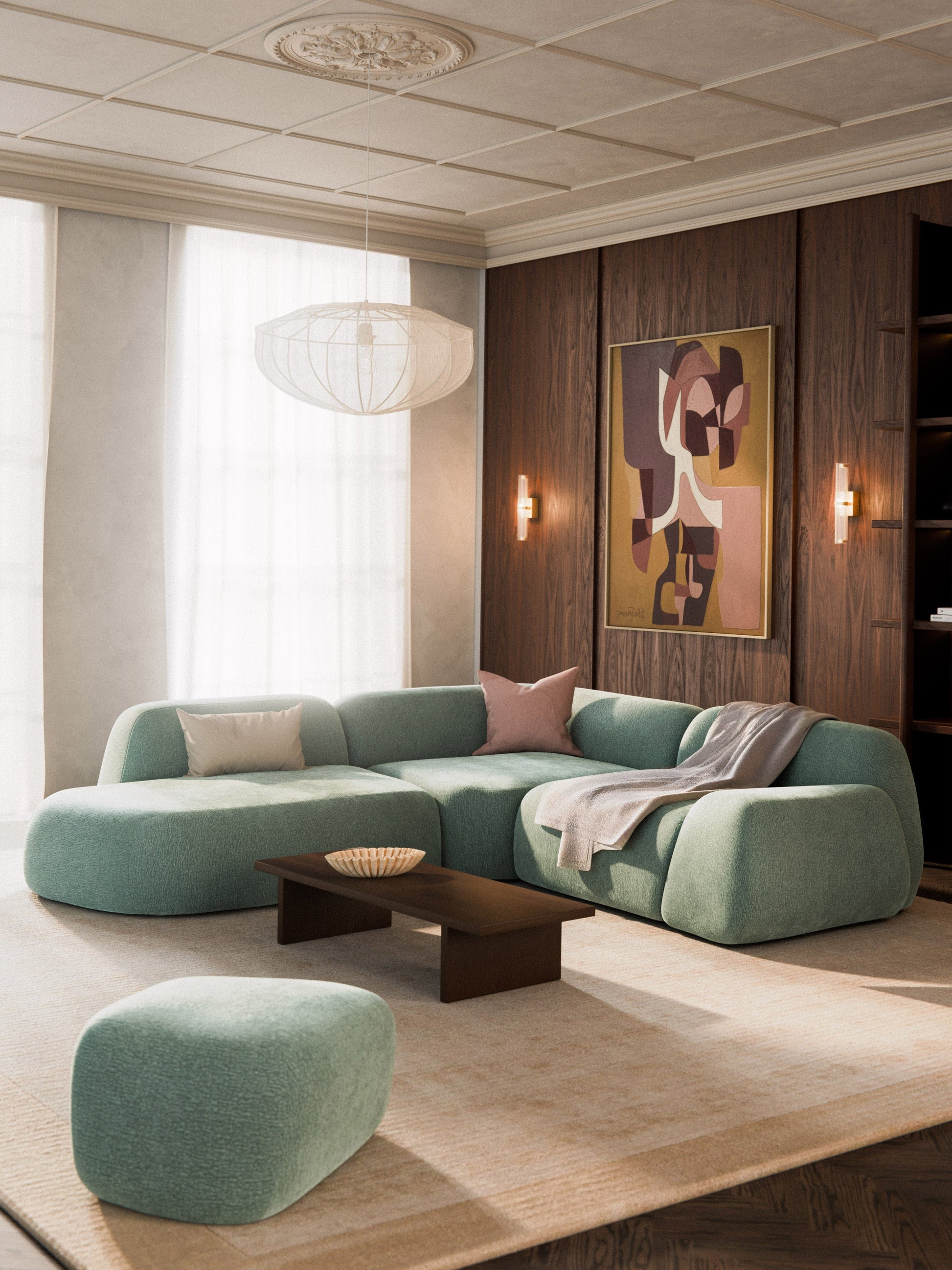 Wolvara Modular Corner Sofa with Chaise Longue (4-Seater)