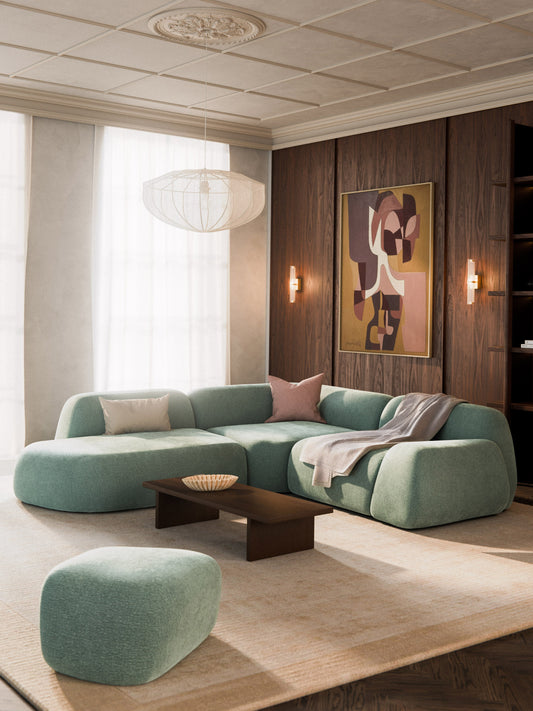 Wolvara Modular Corner Sofa with Chaise Longue (4-Seater)