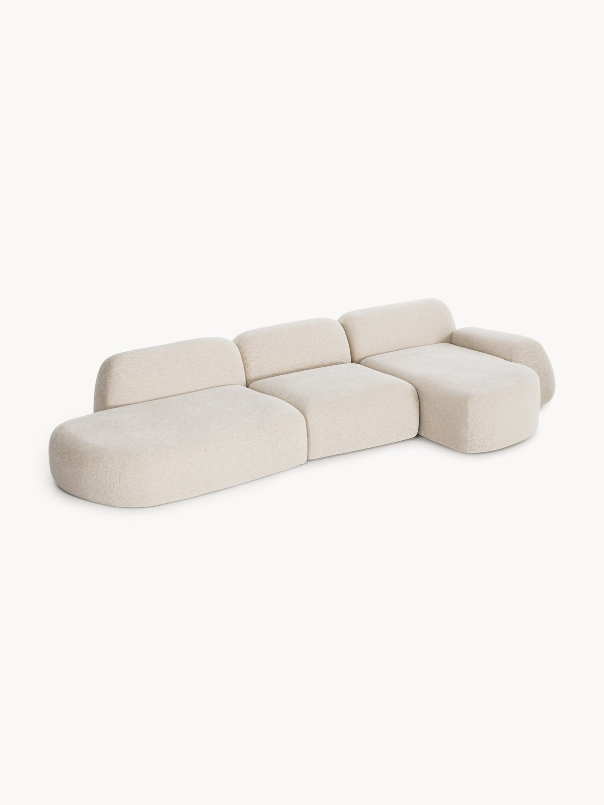 Wolvara Modular Corner Sofa with Chaise Longue (4-Seater)