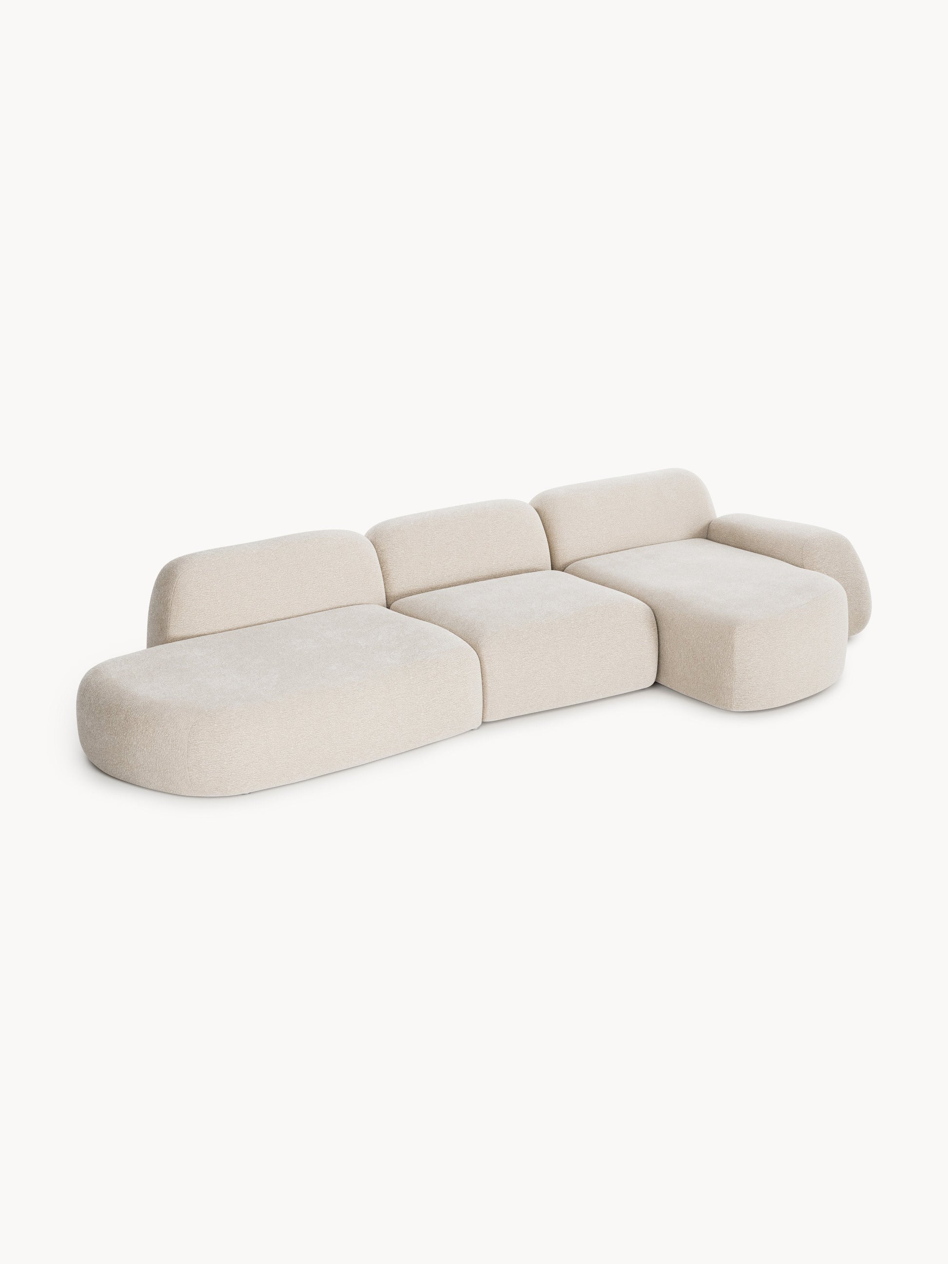 Wolvara Modular Corner Sofa with Chaise Longue (4-Seater)