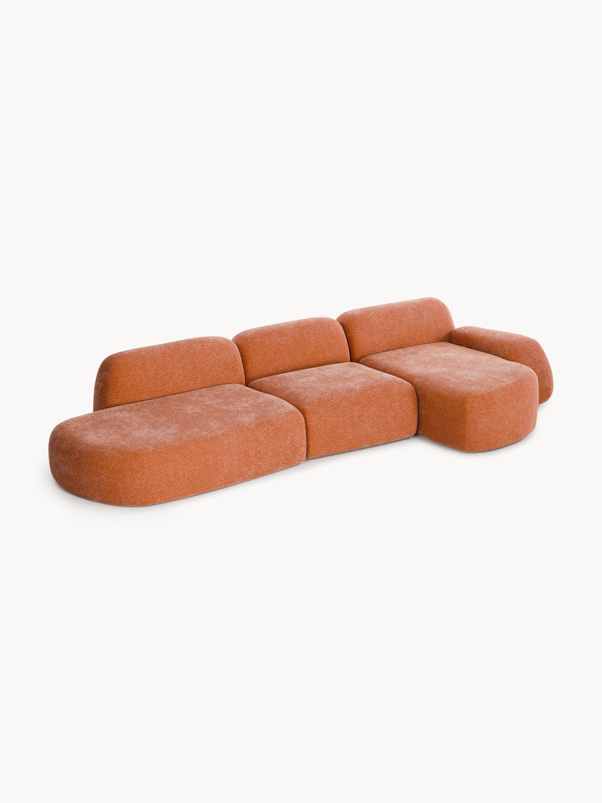 Wolvara Modular Corner Sofa with Chaise Longue (4-Seater)