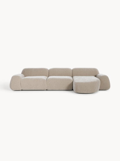 Wolvara Modular Teddy Corner Sofa, 4-Seater