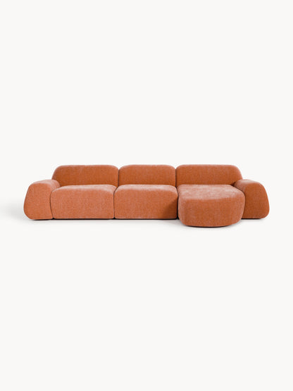 Wolvara Modular Teddy Corner Sofa, 4-Seater