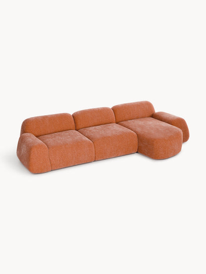 Wolvara Modular Teddy Corner Sofa, 4-Seater