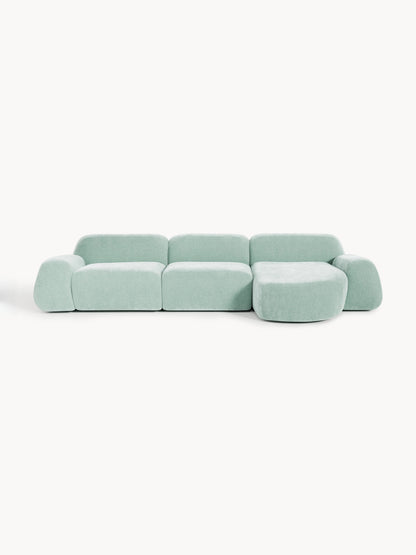 Wolvara Modular Teddy Corner Sofa, 4-Seater