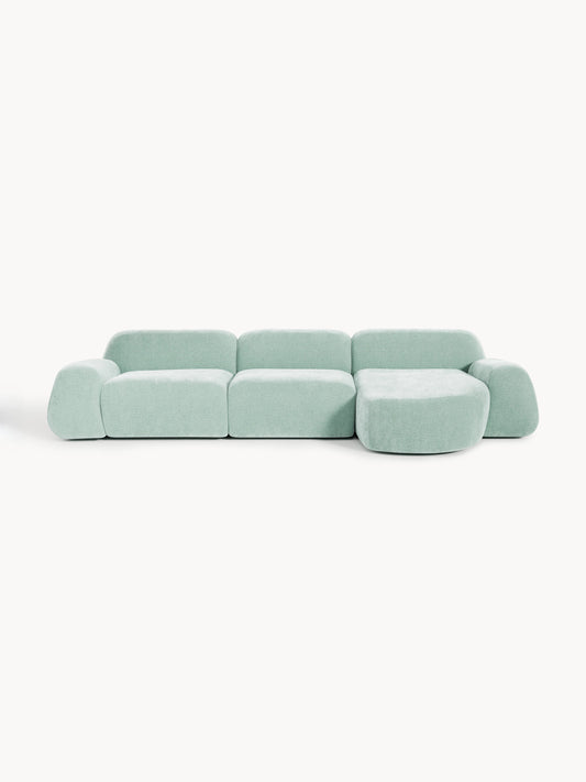 Wolvara Modular Teddy Corner Sofa, 4-Seater