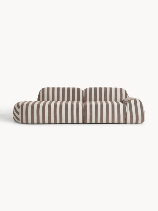 Wolvara Striped Modular Sofa (3-Seater)