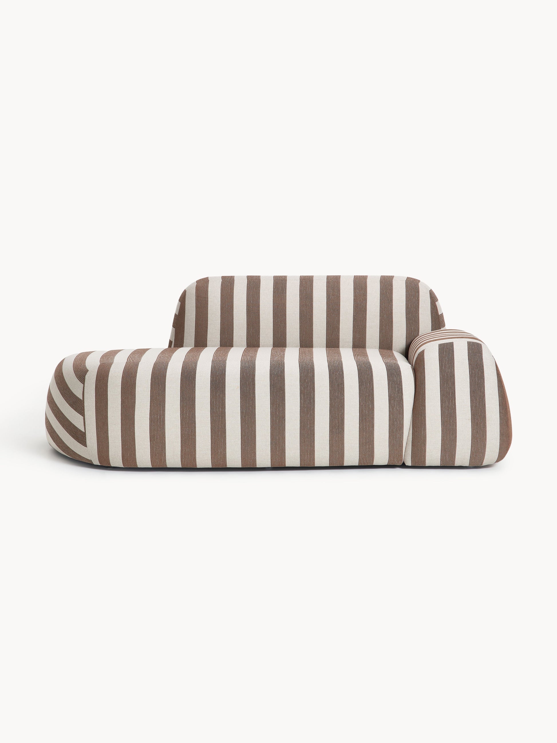 Wolvara Striped Sofa with Chaise Longue (2-Seater)