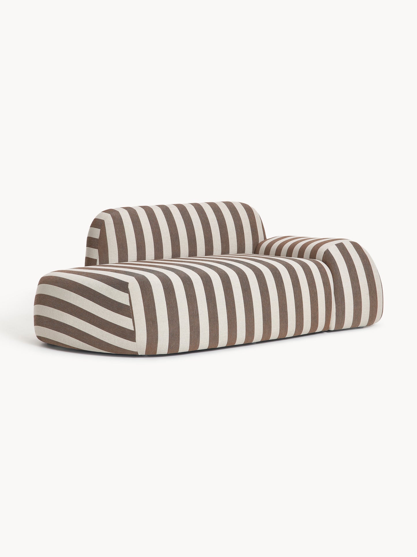 Wolvara Striped Sofa with Chaise Longue (2-Seater)