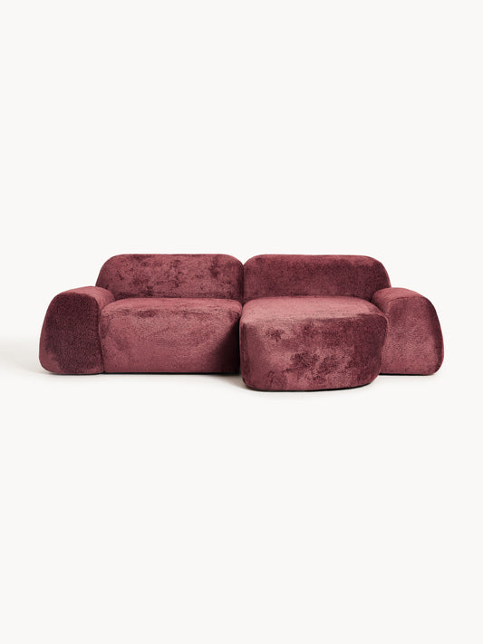 Wolvara Teddy Bouclé Modular Corner Sofa (3-Seater)