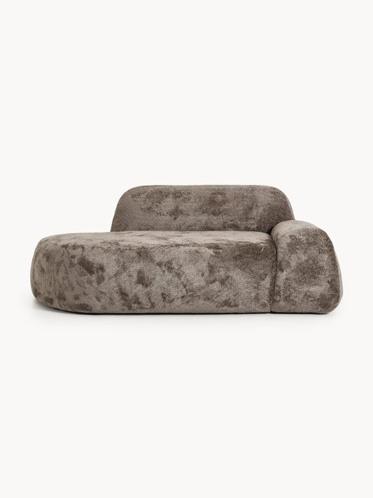 Wolvara Teddy Bouclé Sofa with Chaise Longue (2-Seater)