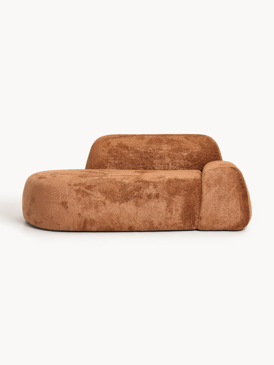 Wolvara Teddy Bouclé Sofa with Chaise Longue (2-Seater)