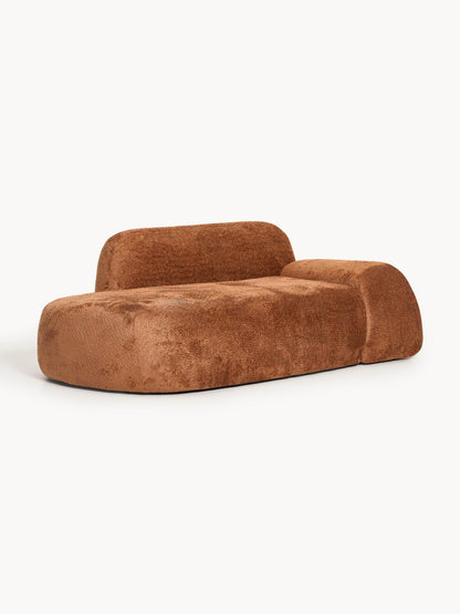 Wolvara Teddy Bouclé Sofa with Chaise Longue (2-Seater)