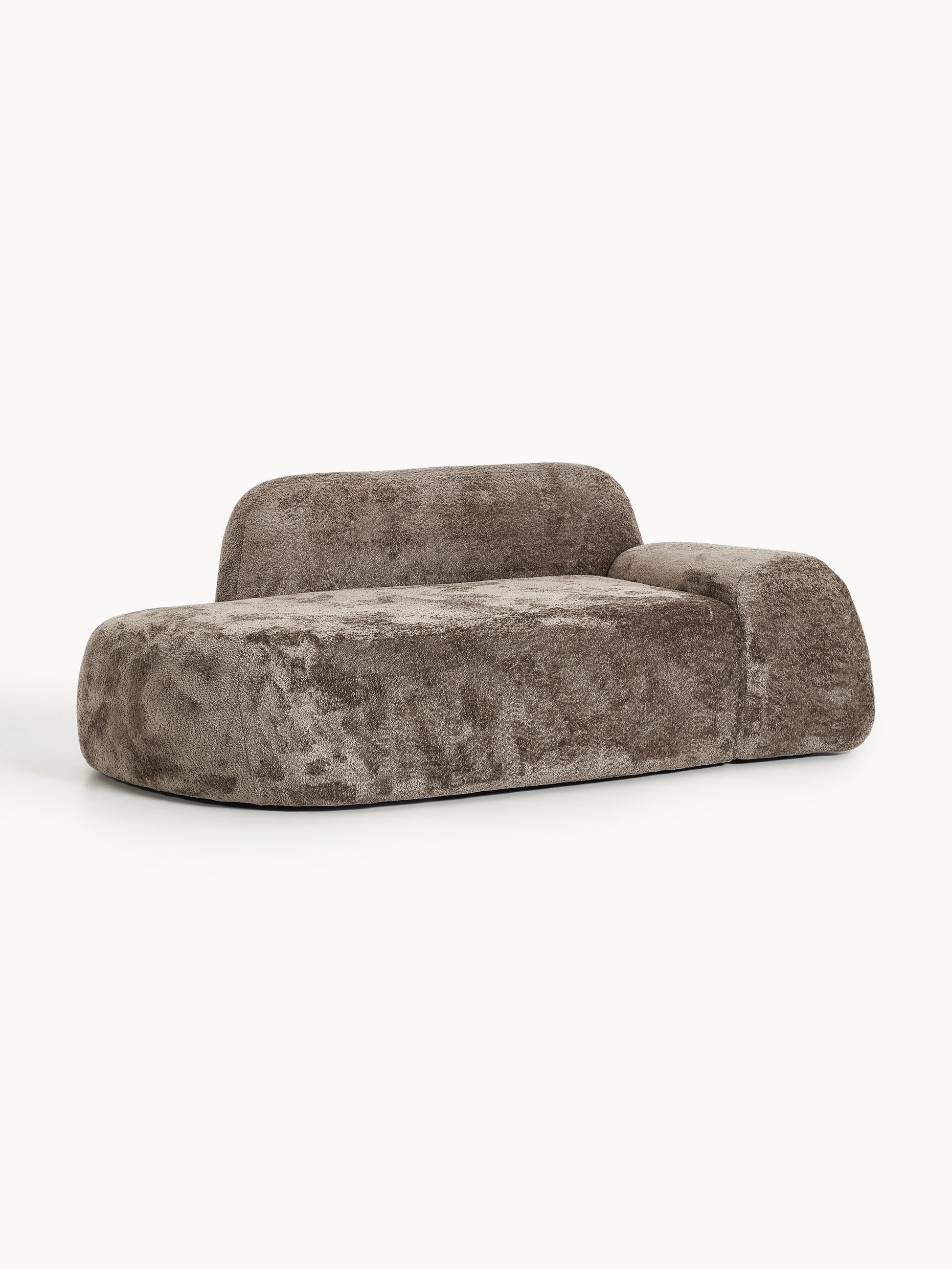 Wolvara Teddy Bouclé Sofa with Chaise Longue (2-Seater)
