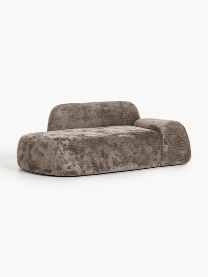 Wolvara Teddy Bouclé Sofa with Chaise Longue (2-Seater)